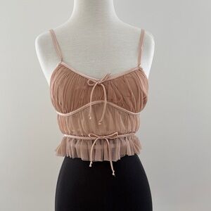 Elegant Tan Camisole Top